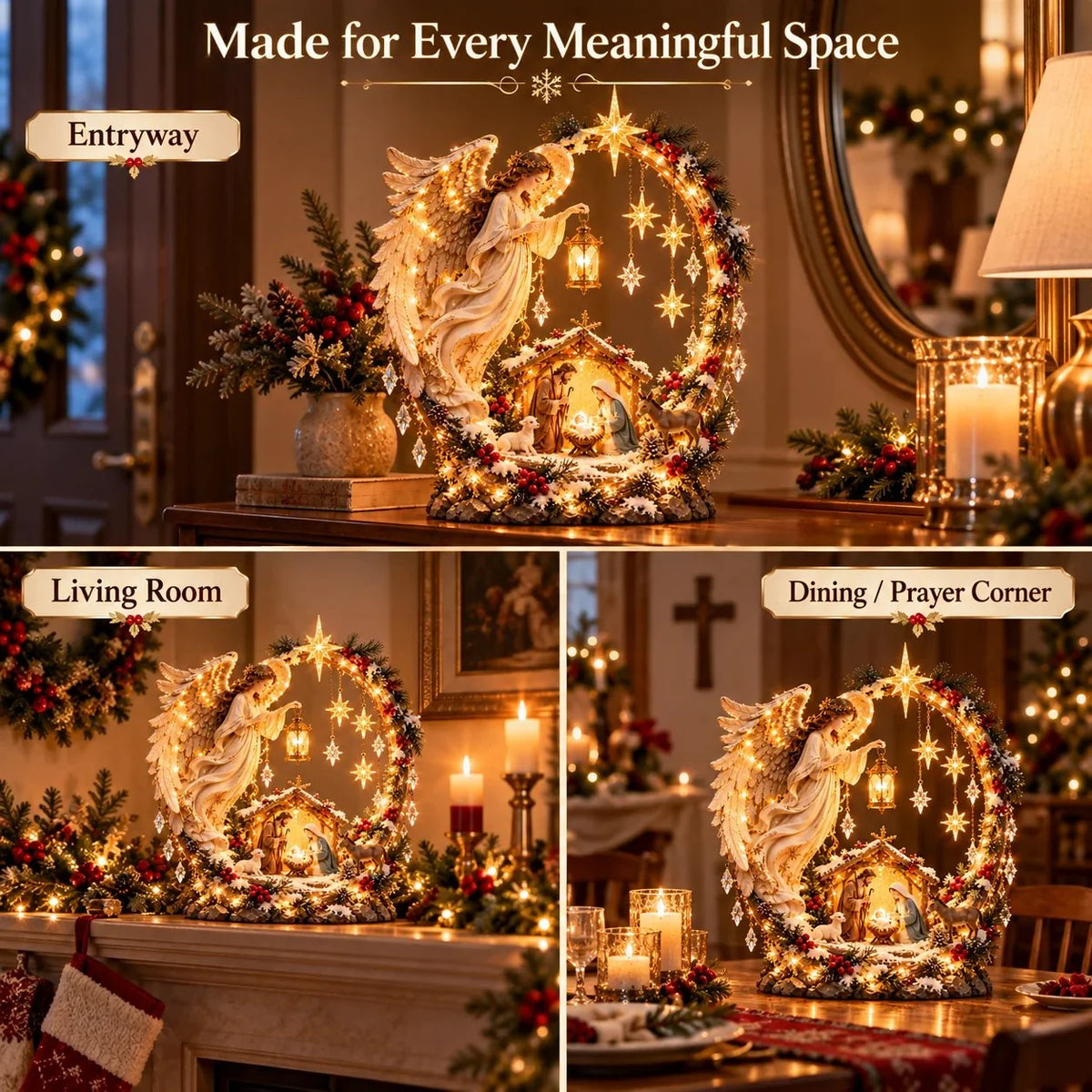 🔥last Day 50% Off- ✝️ Angel Of Bethlehem Nativity Light 🌟
