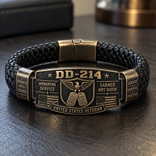 100% Handmade DD-214 Veteran Honor Bracelet(𝐂𝐡𝐚𝐝 𝐒𝐦𝐢𝐭𝐡 𝐇𝐚𝐧𝐝𝐦𝐚𝐝𝐞®) - Buy 2 Get Extra 20% Off