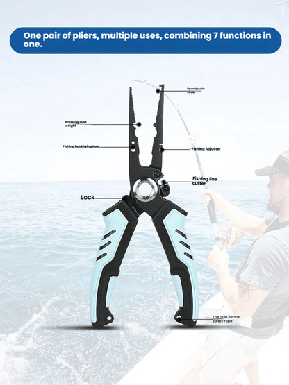 🔥Last Day 49% OFF - Luya pliers stainless steel multifunctional fishing pliers