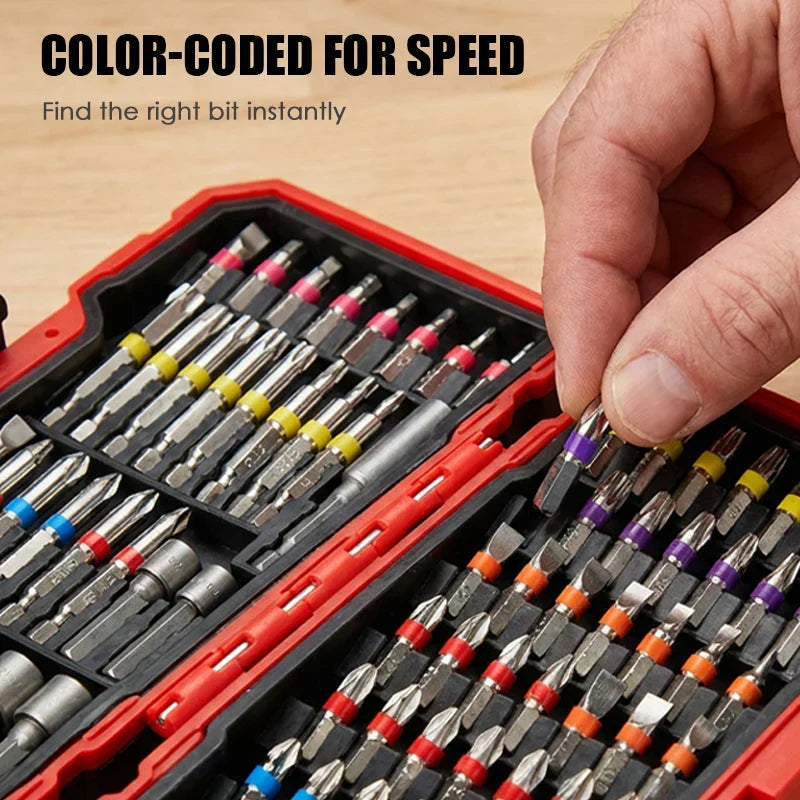 🔧83-piece S2 Driver Bit Set – One Organised Kit For Everyday Diy