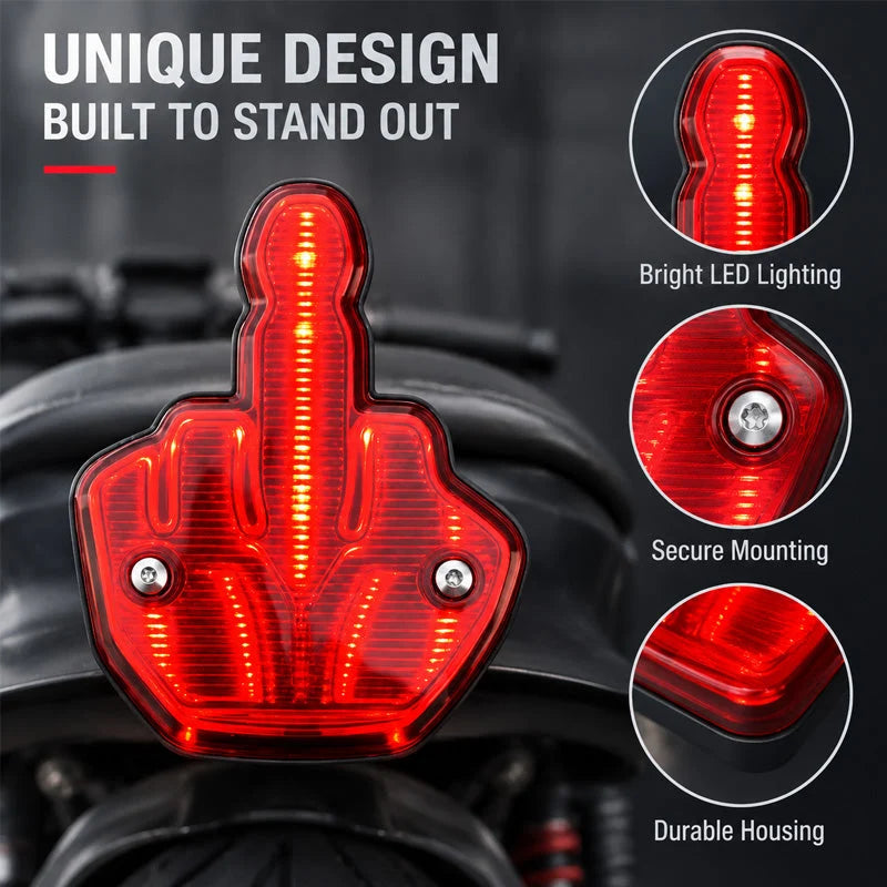 🖕 Middle Finger Rear Light | Cheeky Rebellious Car Vibe