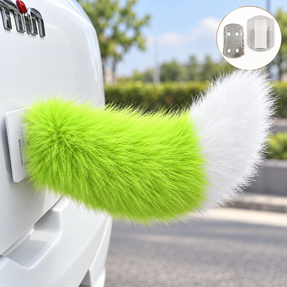 🐾 Remote Control Moving Car Tail – Usb Rechargeable Fluffy Vehicle Decoration