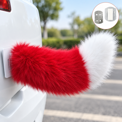 🐾 Remote Control Moving Car Tail – Usb Rechargeable Fluffy Vehicle Decoration