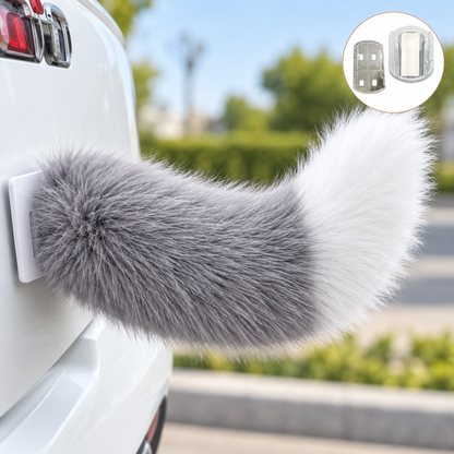 🐾 Remote Control Moving Car Tail – Usb Rechargeable Fluffy Vehicle Decoration