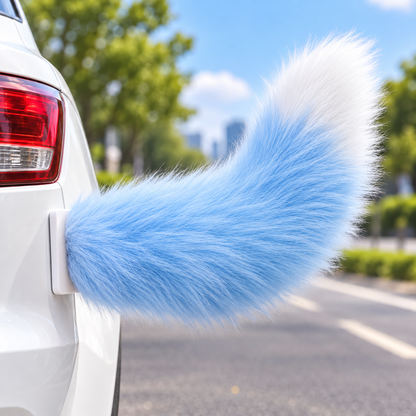 🐾 Remote Control Moving Car Tail – Usb Rechargeable Fluffy Vehicle Decoration