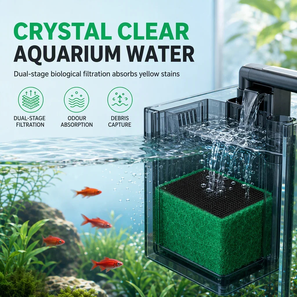 🥳2026 Hot Sale🐠💧 49% Off! Activated Carbon Filter Cube – Honeycomb Filtration Clears Cloudy Water, Removes Odors. Anti-crumble Block For Crystal-clear Aquarium! 🛡️✅