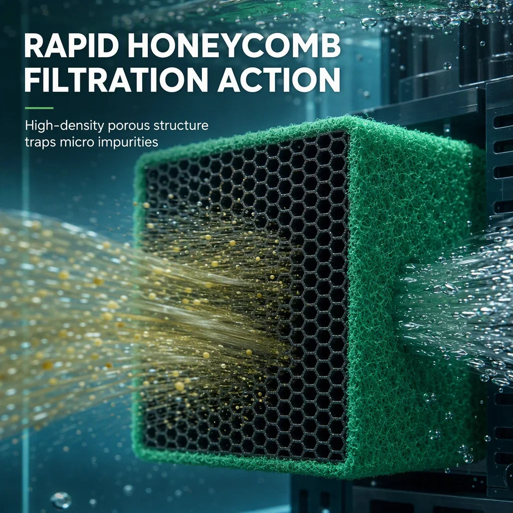 🥳2026 Hot Sale🐠💧 49% Off! Activated Carbon Filter Cube – Honeycomb Filtration Clears Cloudy Water, Removes Odors. Anti-crumble Block For Crystal-clear Aquarium! 🛡️✅