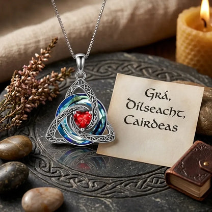 Birthstone Celtic Knot Necklace for Women