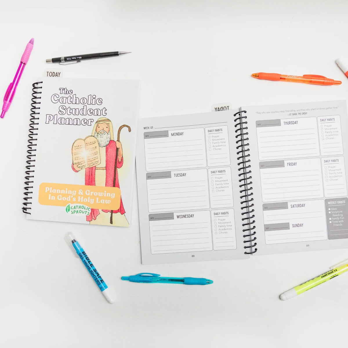 ✨ The Catholic Student Planner — A Faith-Filled Planner To Help Kids Stay Organized, Reflect & Grow