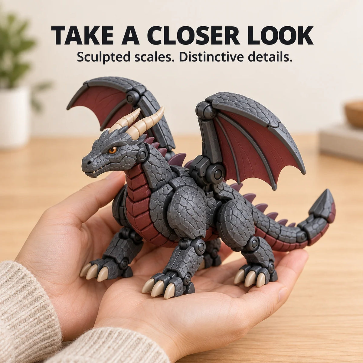 🐉 Guardian Dragon Egg — Transforming Dragon Figure with Sculpted Details