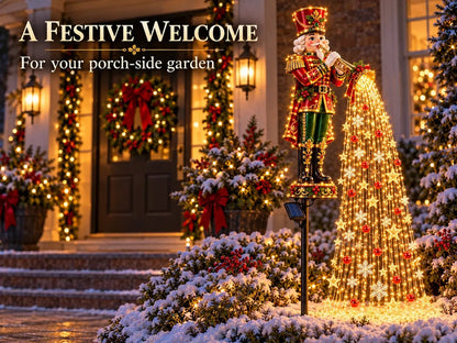 🎄 Festive Star-Light Cascade – Solar-Powered LED Garden Stakes