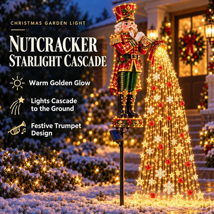 🎄 Festive Star-Light Cascade – Solar-Powered LED Garden Stakes
