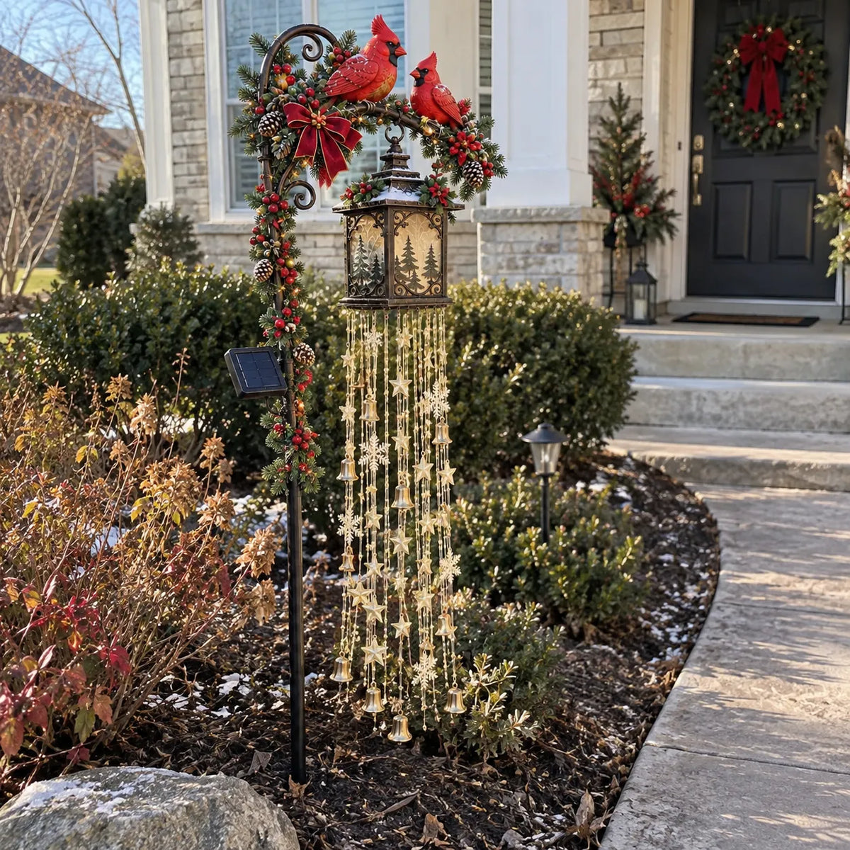 🎄 Festive Star-Light Cascade – Solar-Powered LED Garden Stakes