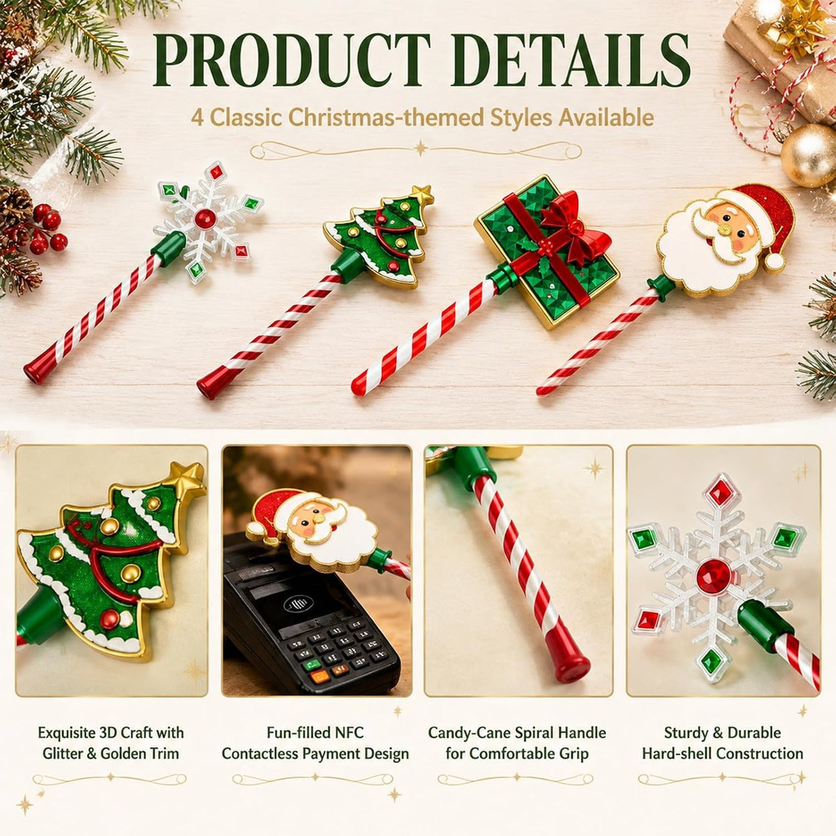 Christmas Magic Payment Wand Contactless Payment Stick