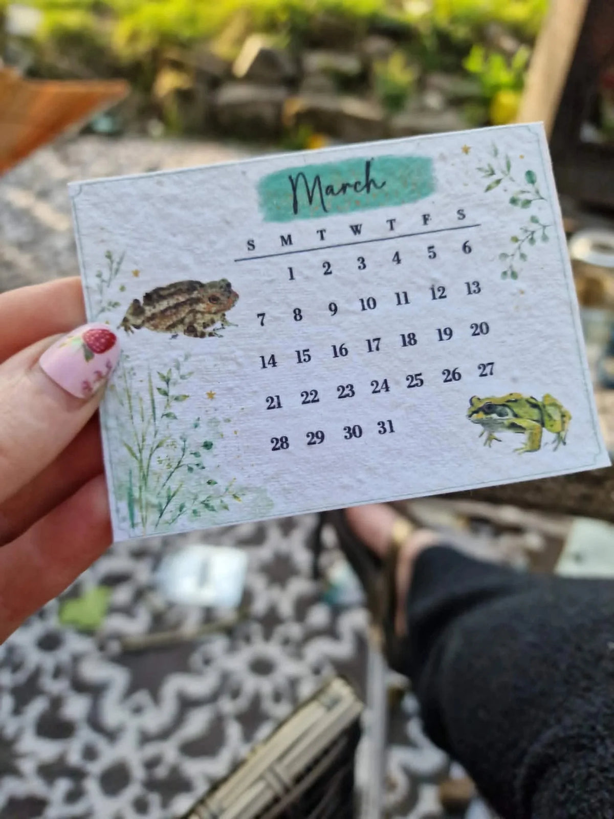 🌱Plantable Wildflower Calendar 2027 – Seed Paper Desk Calendar🌸