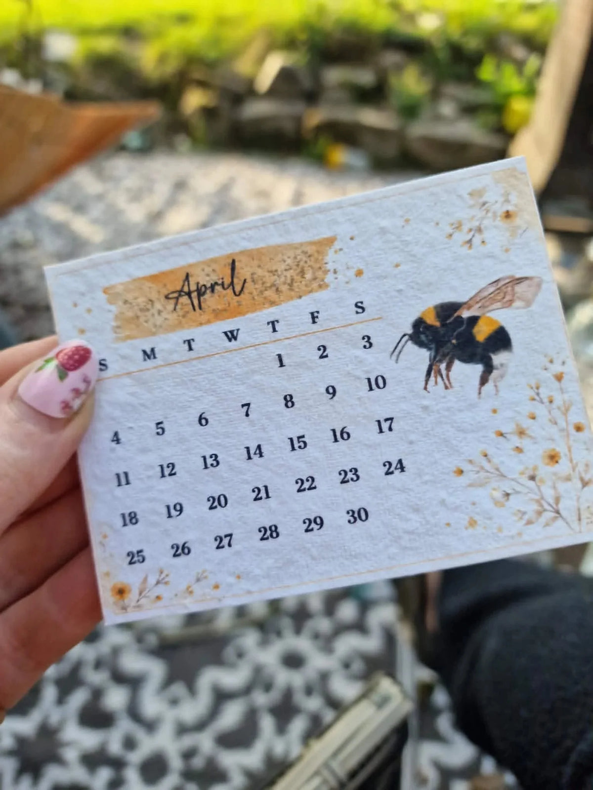 🌱Plantable Wildflower Calendar 2027 – Seed Paper Desk Calendar🌸