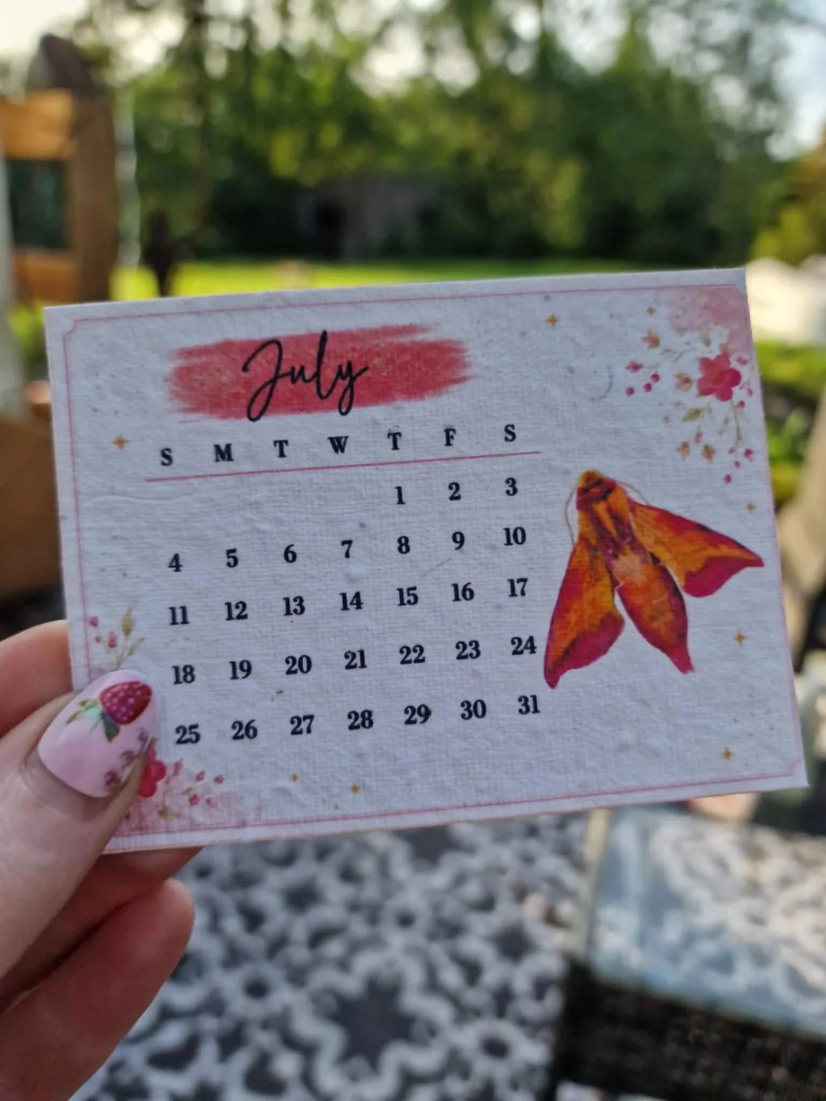 🌱Plantable Wildflower Calendar 2027 – Seed Paper Desk Calendar🌸