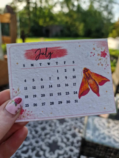 🌱Plantable Wildflower Calendar 2027 – Seed Paper Desk Calendar🌸
