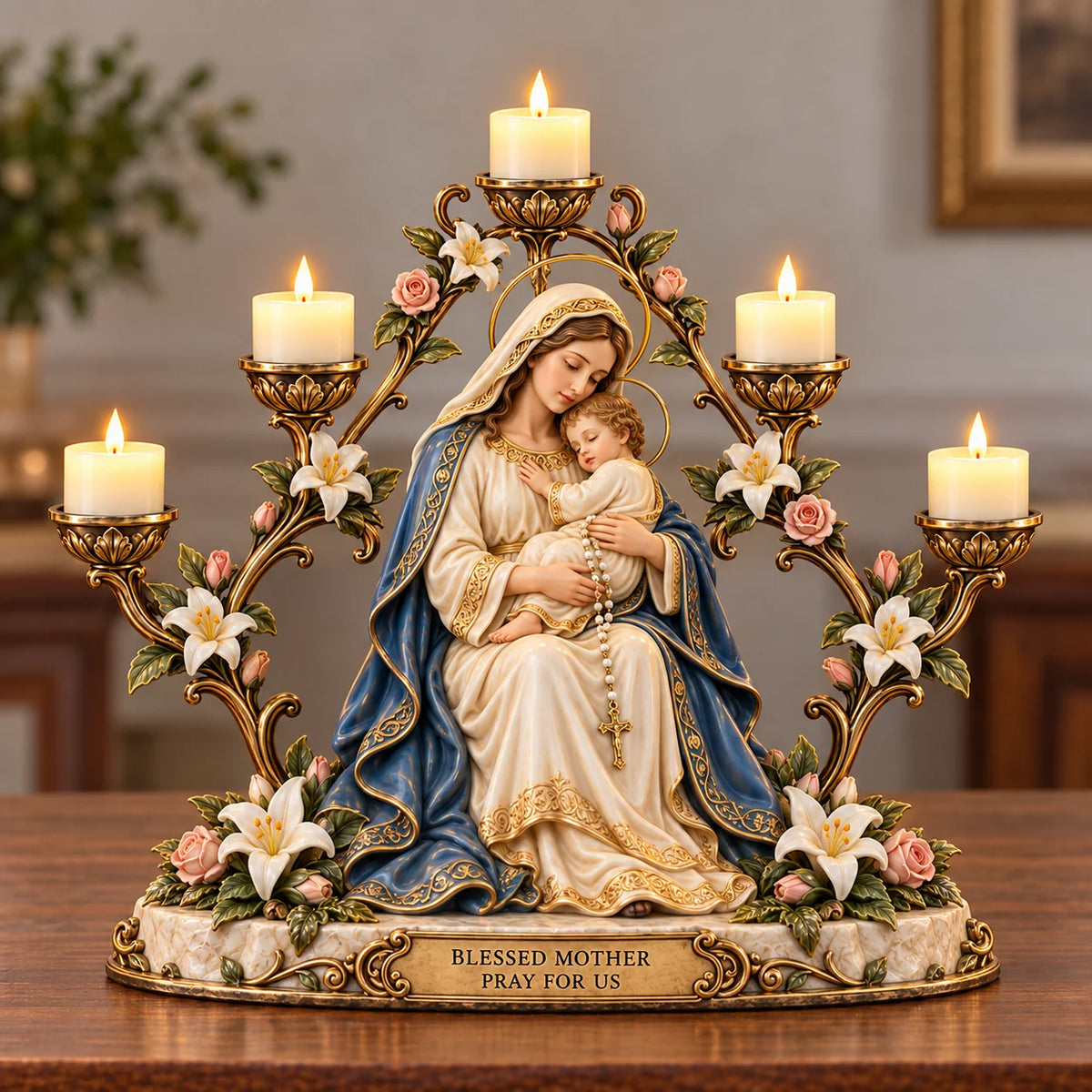 Light of Grace – Five-Light Prayer Centerpiece