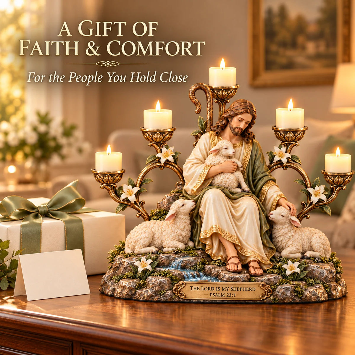 Light of Grace – Five-Light Prayer Centerpiece