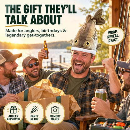 🔥Last day49% OFF🐟 Funny 3D Fish Hat — Funny Fishing Gift for Anglers, Lake Days & Parties