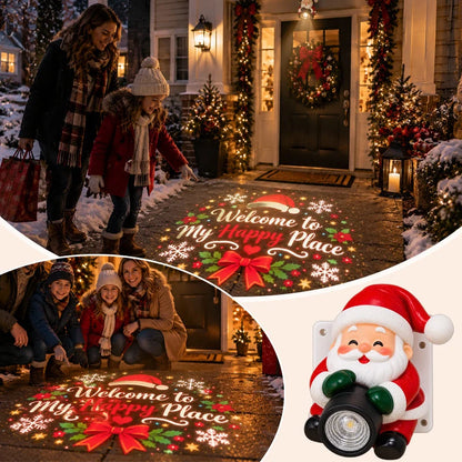 Santa Christmas Welcome Projector
