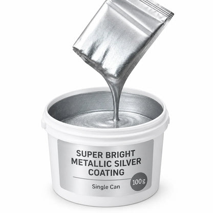 Water Based Metallic Silver Outdoor Anti Rust for Metal Renovation 100g