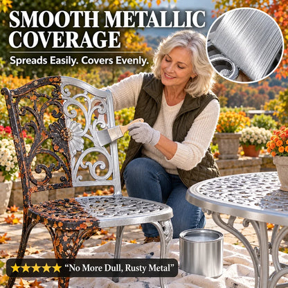 Water Based Metallic Silver Outdoor Anti Rust for Metal Renovation 100g