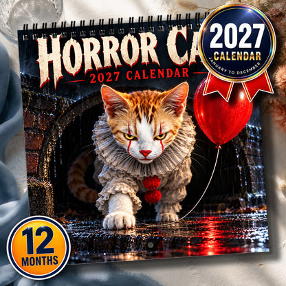 Horror Cats 2027 Calendar