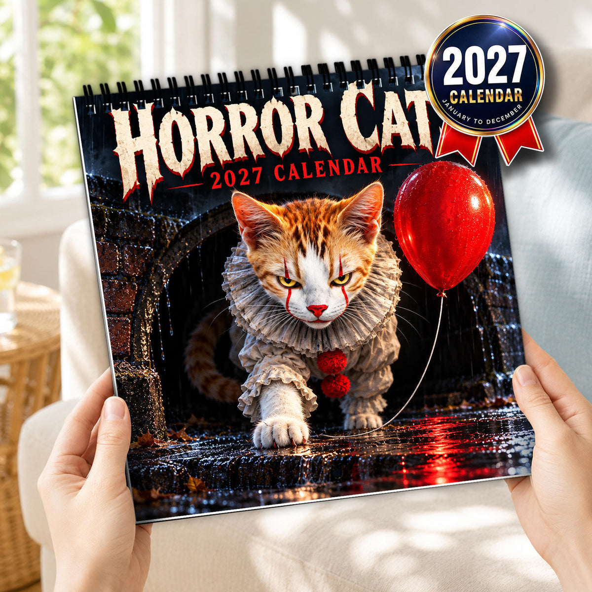 Horror Cats 2027 Calendar