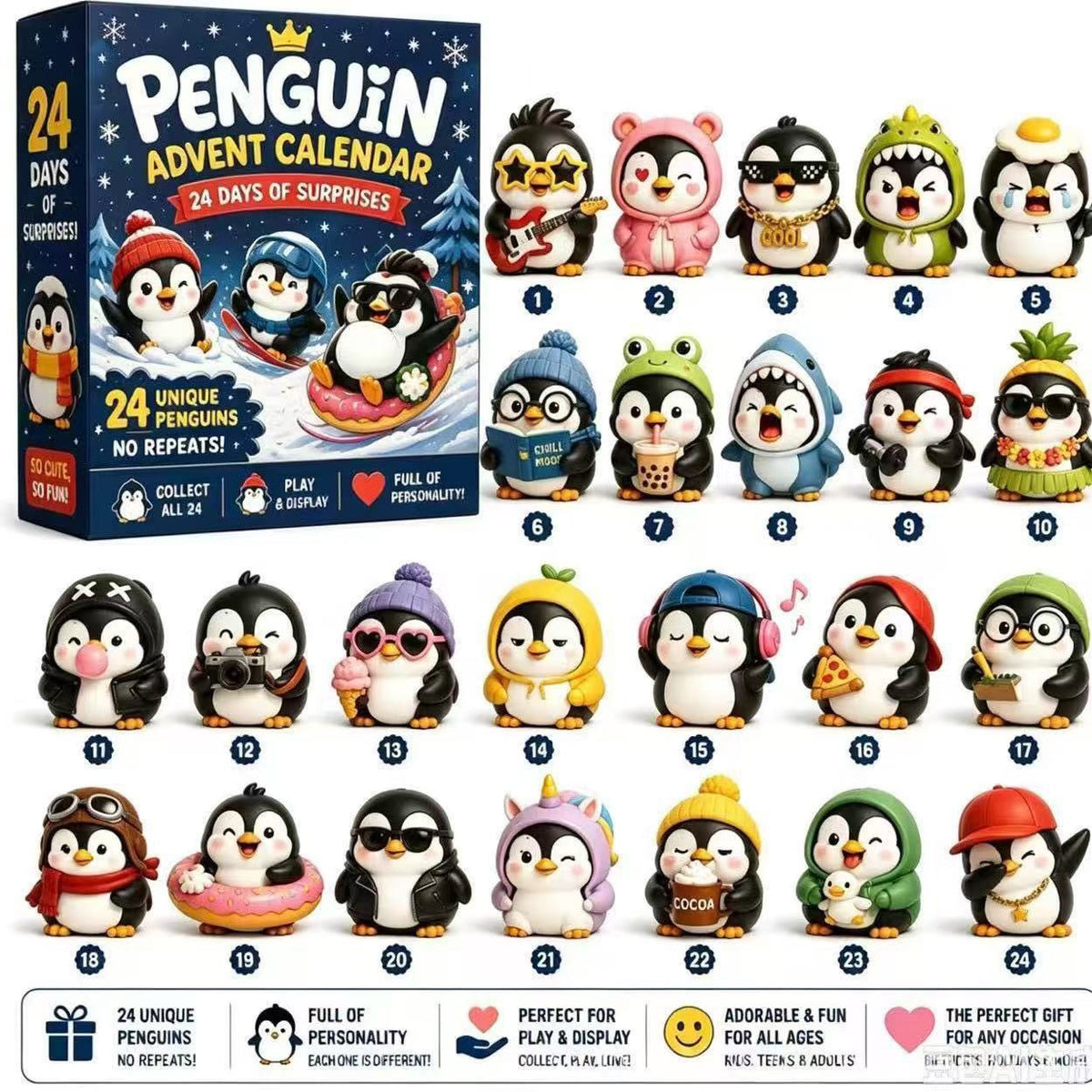 Penguin Surprise Advent Calendar（3D）