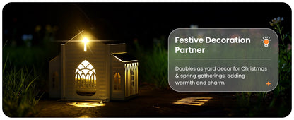 🔥✝️Church-Shaped Metal Solar Bird Feeder(✨Same as in the video)