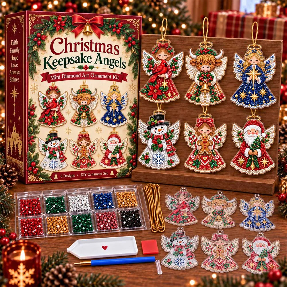 🔥LAST DAY 50% OFF - 🌲Christmas Keepsake Diamond Art Ornament Kit💎