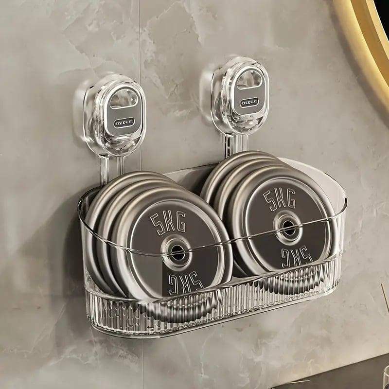 🔥No-Drill Bathroom Suction Storage Box