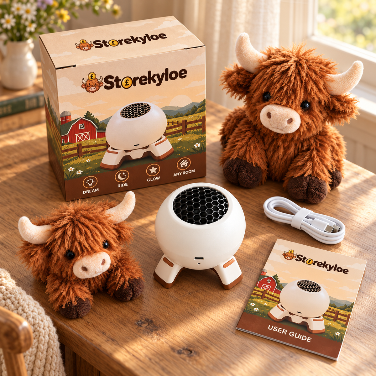 Storekyloe Highland Cow Projector – A Little Countryside Magic for Your Home