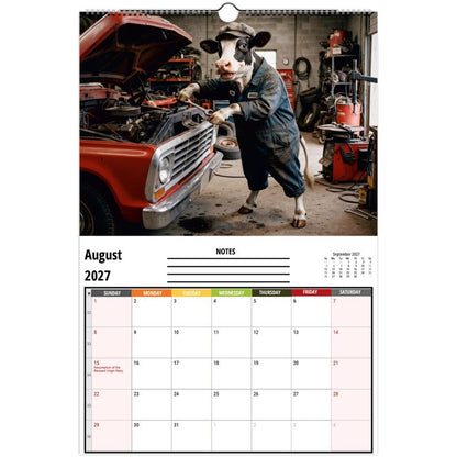 Funny Cows Wall Calendar 2027