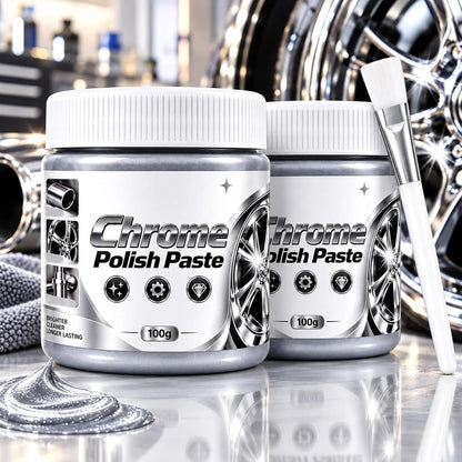 🔥Buy More Save More🔥Metal Chrome Polish & Restorer Paste with Brush