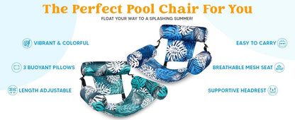 ⚡Hot Sales 49% OFF🔥Inflatable Pool Floats Adult, 2 Packs  Floating Lounge Chairs