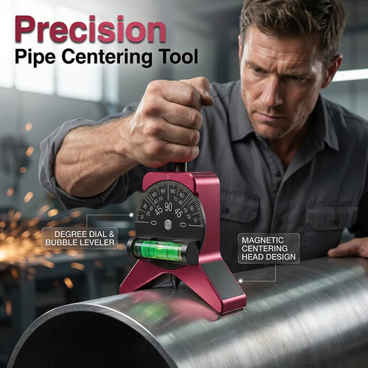 🔧  Magnetic Pipe Centering Tool – Y-Shaped, Hands-Free, Built-in Level 📏