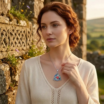 Birthstone Celtic Knot Necklace for Women