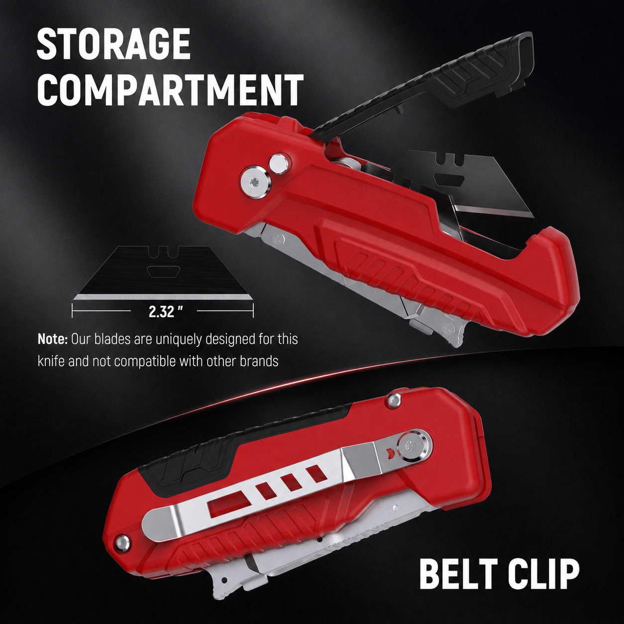 2-in-1 Foldable Utility Knife & Scraper – Portable Razor Blade, Multi-Surface Cleaning ✨