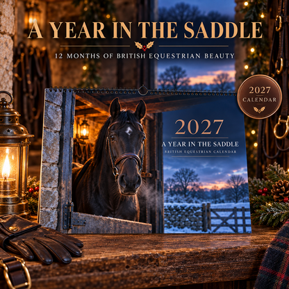 2027 A Year in the Saddle British Equestrian Wall Calendar | A4 Calendar for Horse Lovers