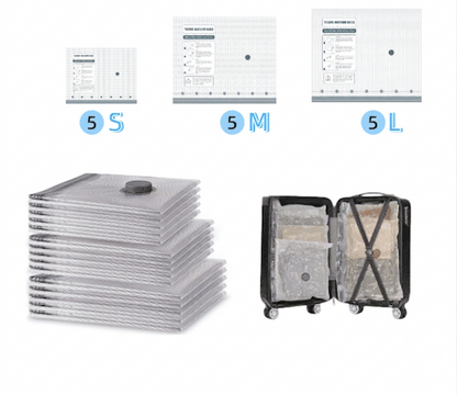 Cordless Travel Vacuum Bag Set