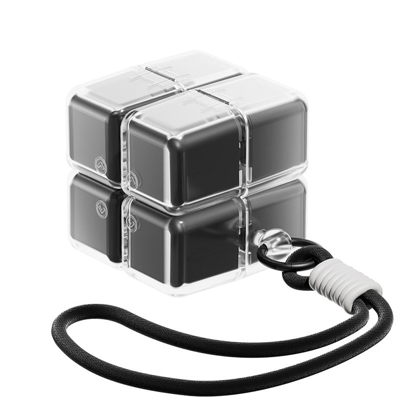 Magnetic Rubik Cube Pill Organizer Keychain