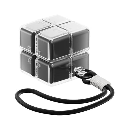 Magnetic Rubik Cube Pill Organizer Keychain