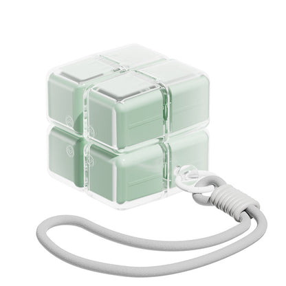 Magnetic Rubik Cube Pill Organizer Keychain