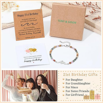 Dainty Gemstone Wave Bracelet