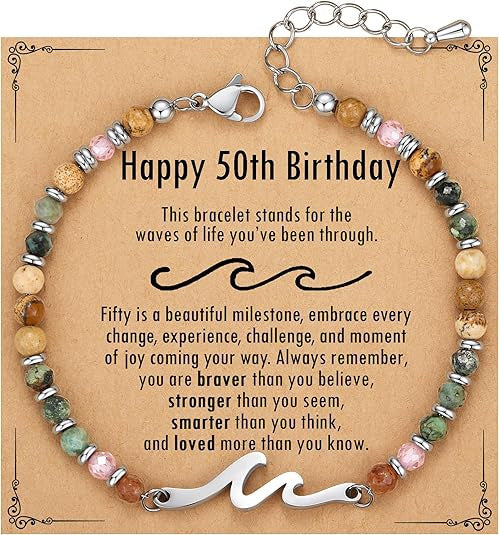 Dainty Gemstone Wave Bracelet