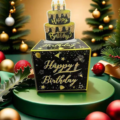 🔥LAST DAY 50% OFF - 💵🎄 Christmas Money Pull Surprise Box 50 Fillable Pockets for Cash, Treats, Notes & More 🎁