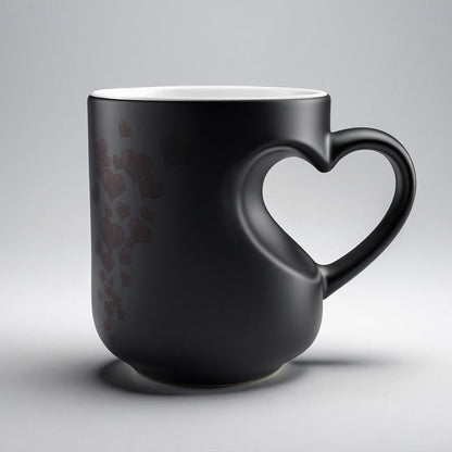 Heart-Shaped Color Changing Magic Ceramic Mug